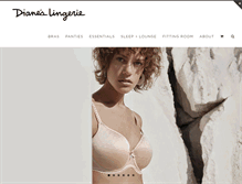 Tablet Screenshot of dianeslingerie.com